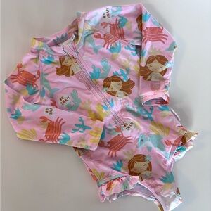 Earth Nymph Mermaid Kids Swim One Piece